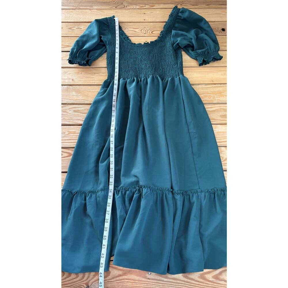 Hill House Home NWT Women’s Louisa Nap Dress Size M Green P9 - Picture 6 of 8